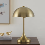 Velmora™ Modern Dome 18 in Touch On/Off Table Lamp, Brass