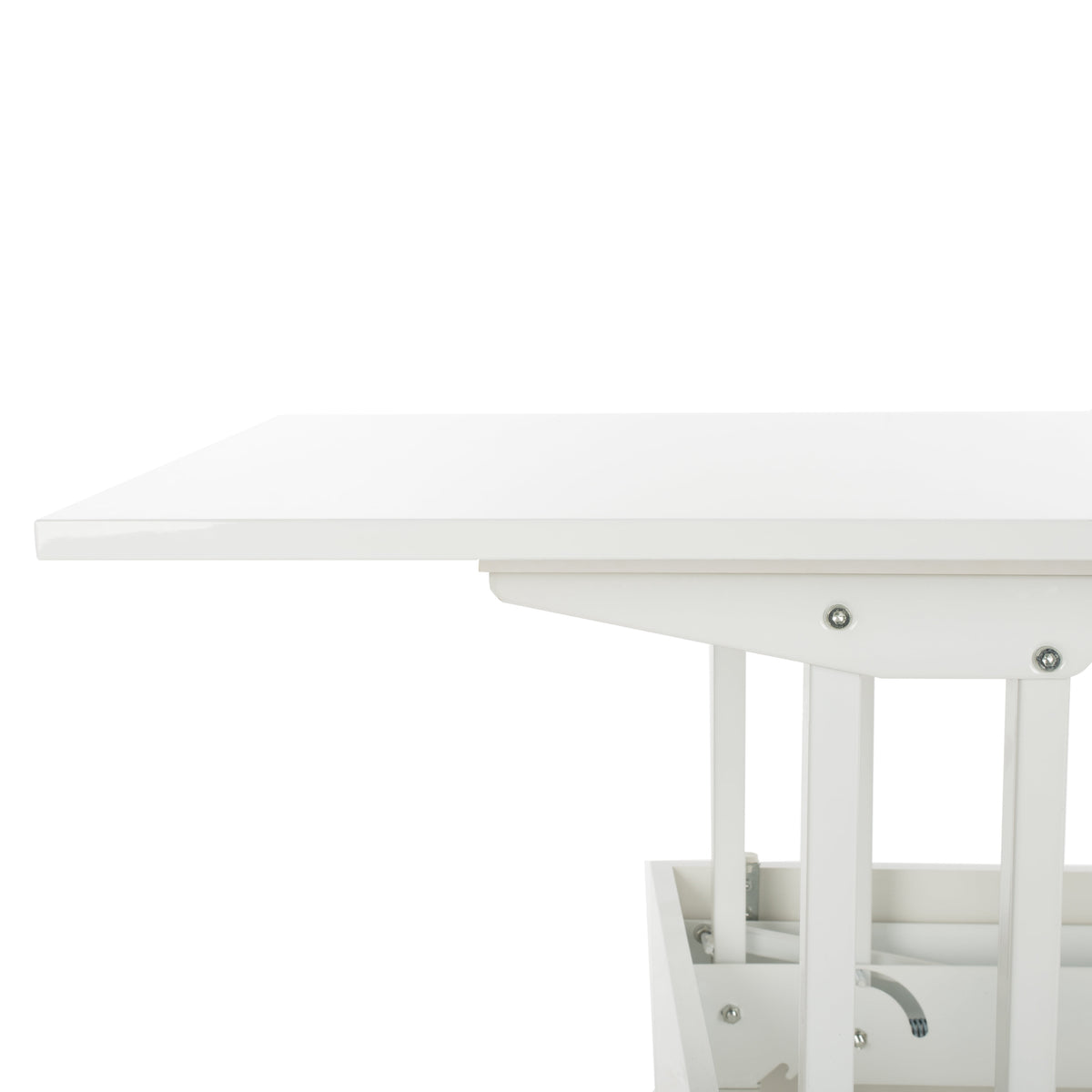 Velmora™ Vanna Lift-Top Solid Glam Coffee Table, White