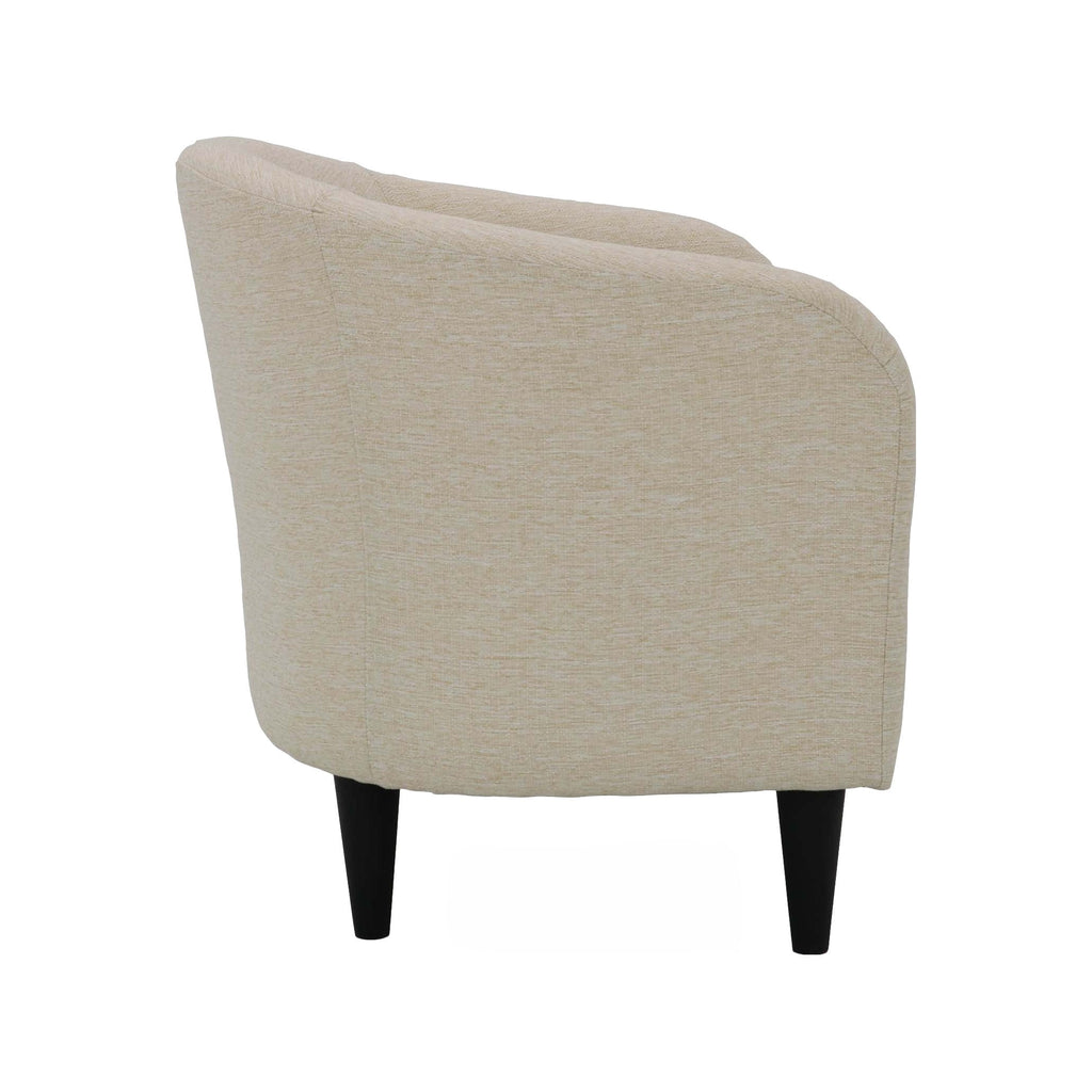 Velmora™ Rolled Tub Accent Chair, Zeus Sand