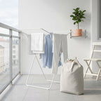 Velmora™ (2 pack) Polyester and Cotton Canvas Laundry Bag, Gray, 15 in W x 7 in D x 24.5 in H