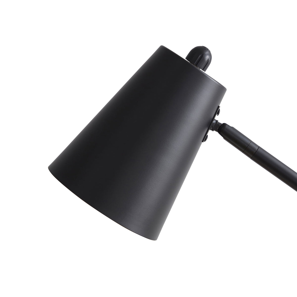 Velmora™ 64 in Black Architect Floor Lamp, Matte Metal Finish