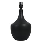 Velmora™ 22 in Black Ceramic Table Lamp with Oatmeal Linen Shade
