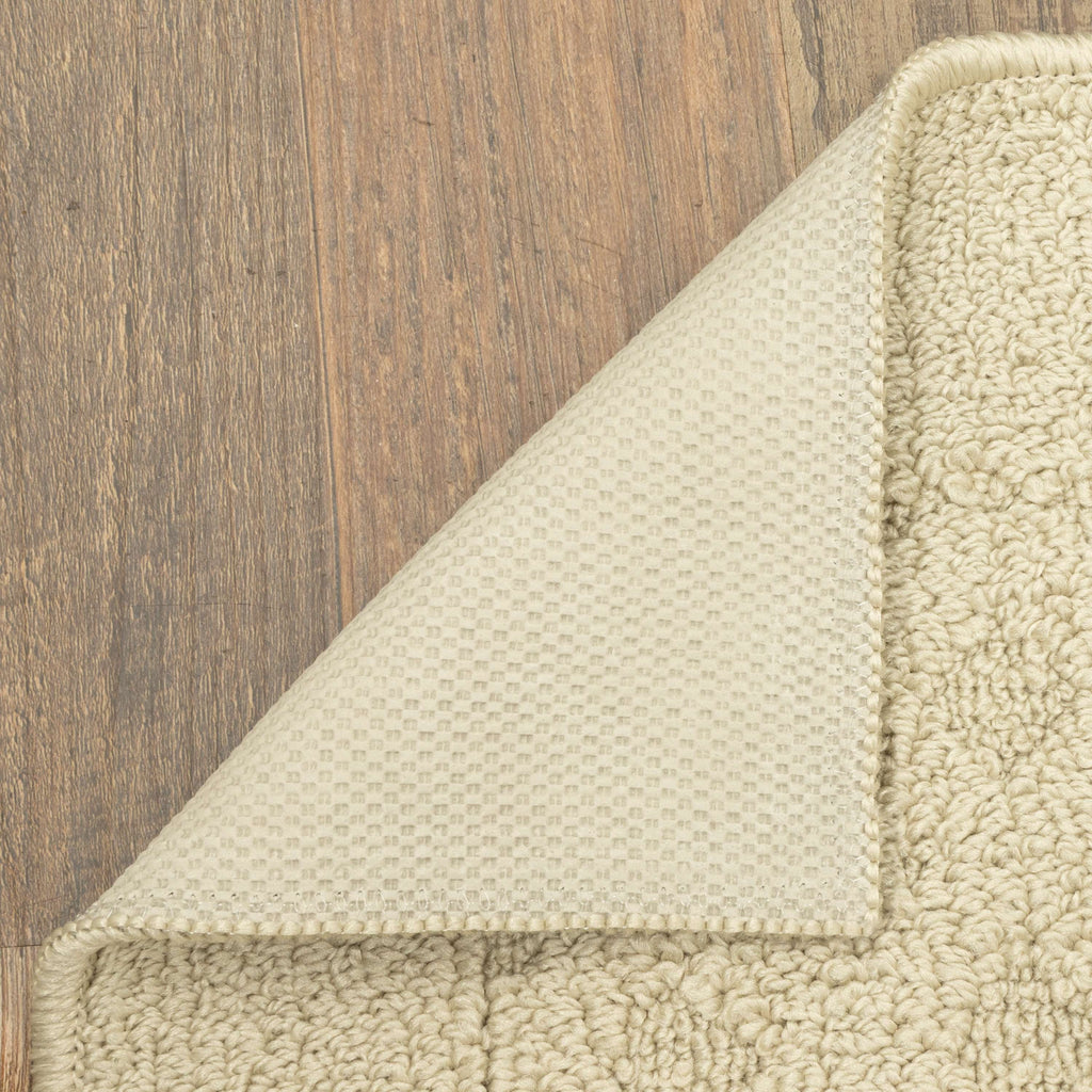 Velmora™ (2 pack) Dylan Solid Diamond Indoor Accent Rug, Beige, Skid-Resistant, 2 ft 6 in x 3 ft 10 in