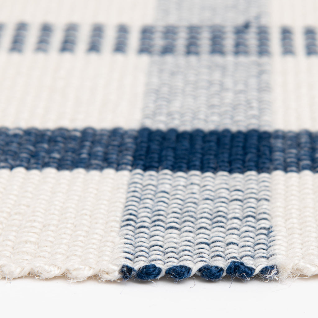 Velmora™ (3 pack) Blue Plaid Outdoor Layering Rug, 24 in x 36 in