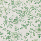 Velmora™ Green Floral Faux Fur Scalloped Indoor Area Rug, 4 ft x 5 ft 6 in