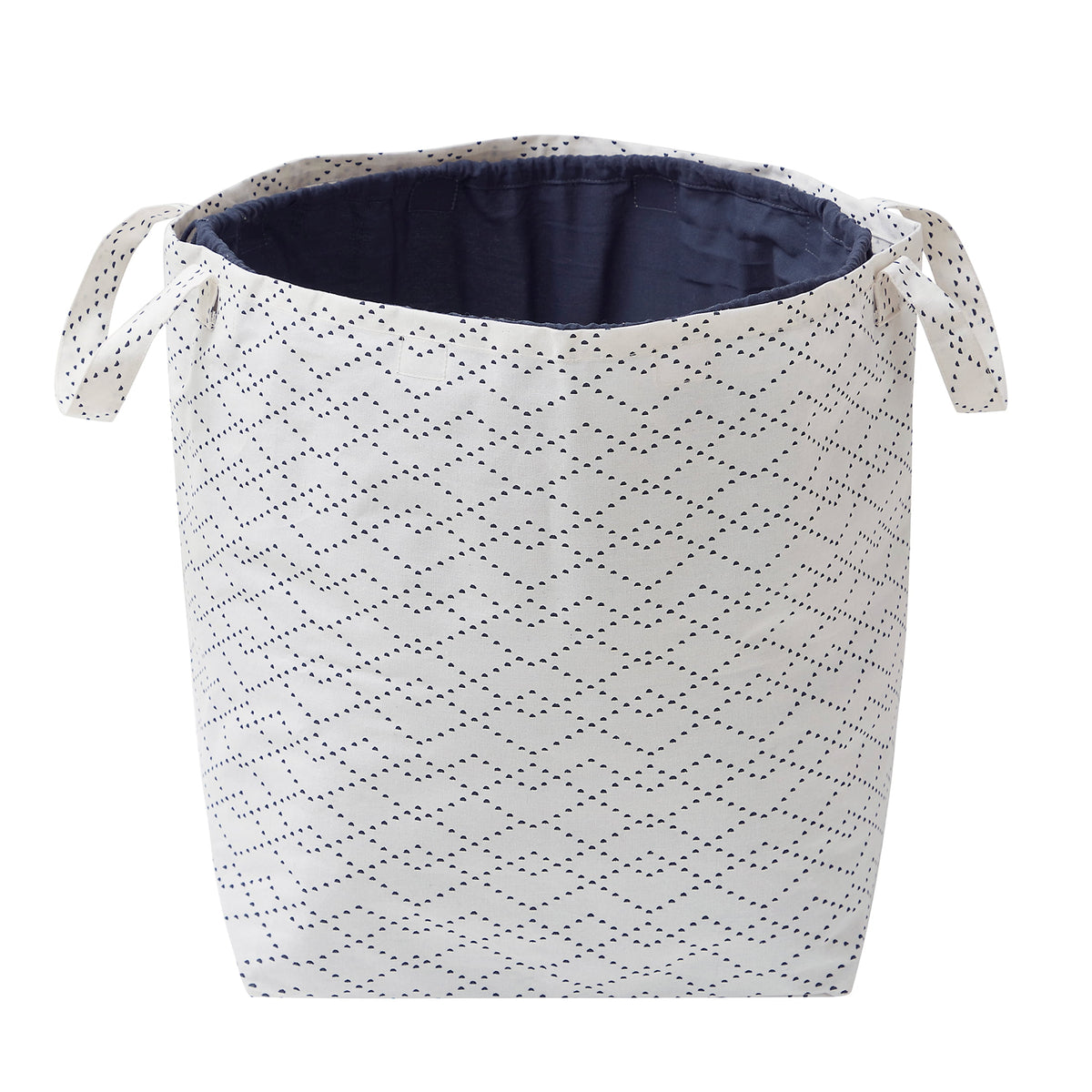 Velmora™ (2 pack) White/Black Lattice Laundry Tote, 16 in x 20 in