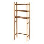 Velmora™ Springwood Acacia Wood over-the-Toilet Space Saver Cabinet, 3 Shelves, Honey