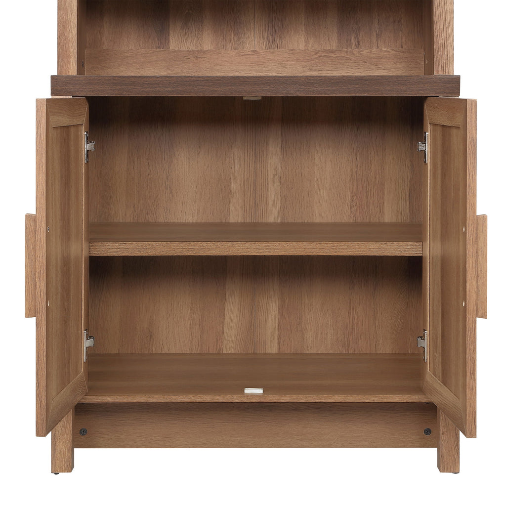 Velmora™ Mason Bookcase, Brown Oak Finish