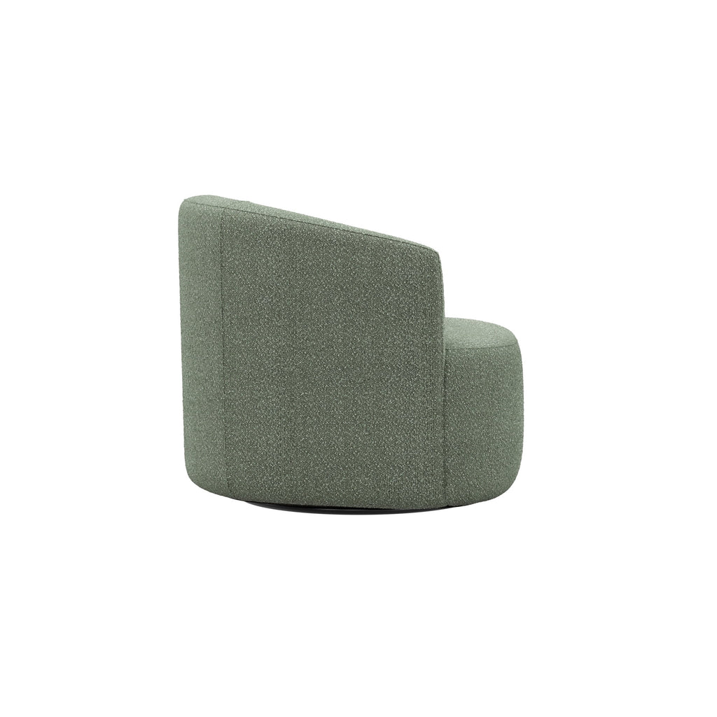 Velmora™ Boucle Swivel Accent Chair, Olive