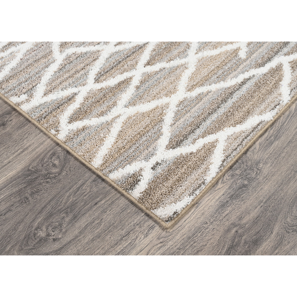 Velmora™ Diamond Stripe Earth Tone/White Indoor Area Rug, 5 ft x 7 ft