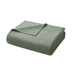 Velmora™ Garment Washed Stripe Quilt, King, Green, Soft Microfiber Bedding