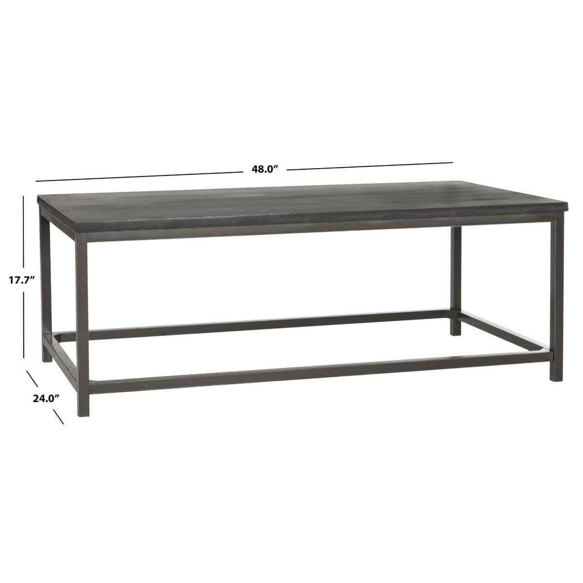 Velmora™ Alec Coffee Table Distressed / Black
