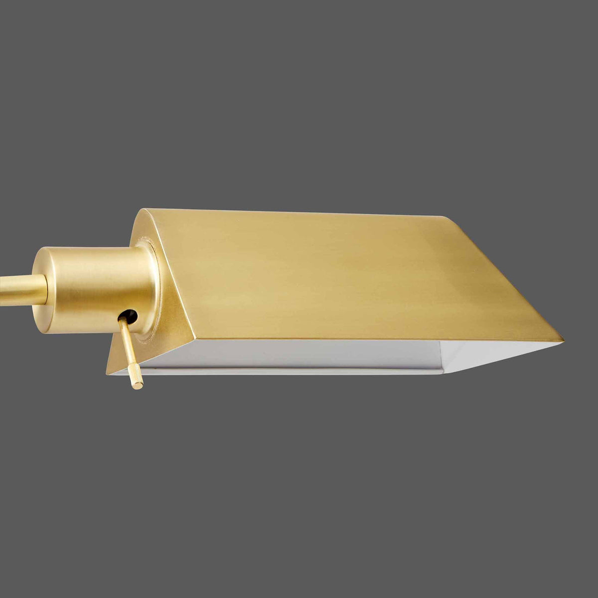 Velmora™ 1-Light Modern Adjustable Brass Floor Lamp Gold