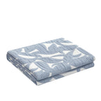 Velmora™ Reversible King Quilt, Light Blue, Leaf-Stitched, Lightweight Bedding