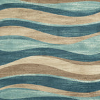 Velmora™ Blue Brown Waves Indoor Area Rug, 7 ft x 10 ft