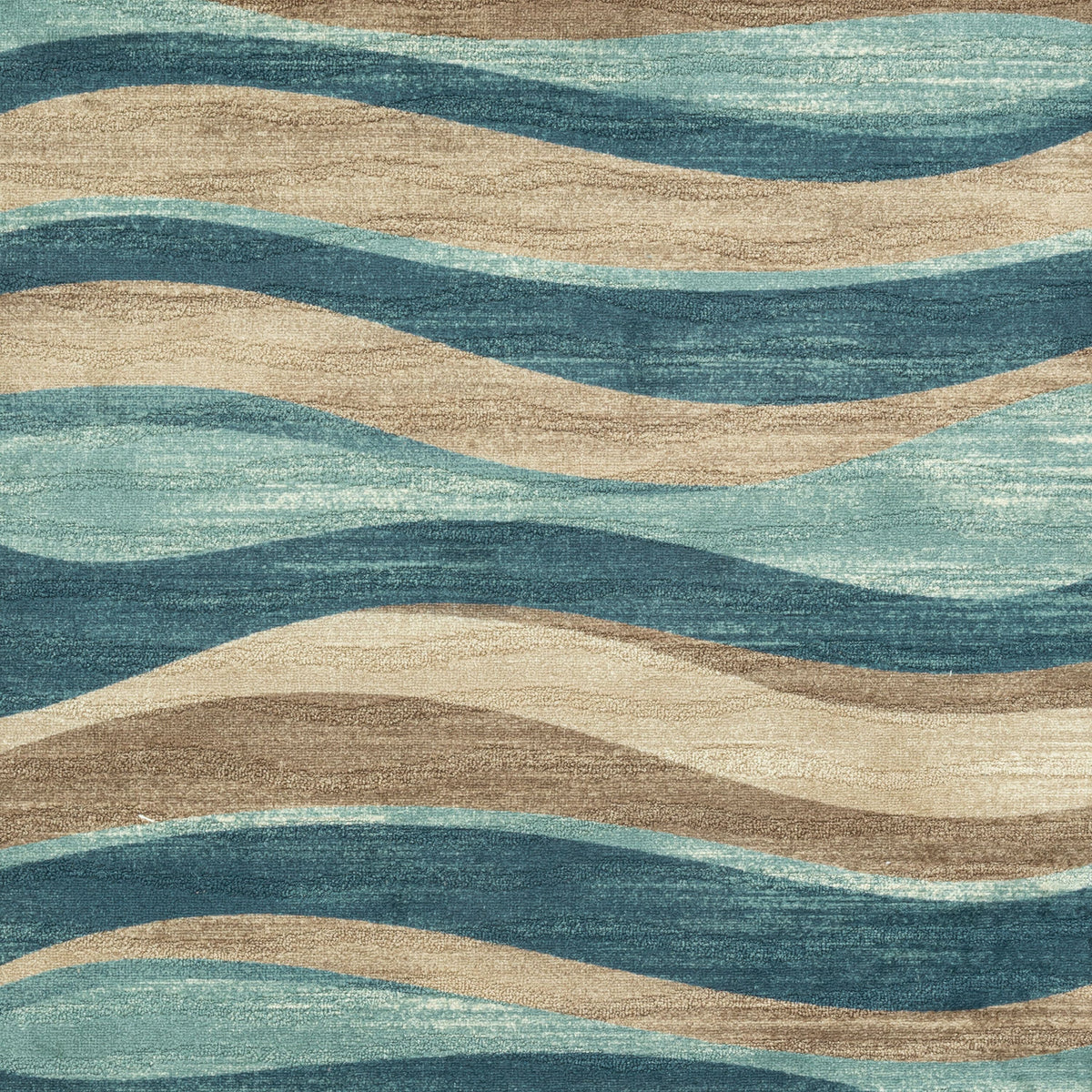 Velmora™ Blue Brown Waves Indoor Area Rug, 7 ft x 10 ft