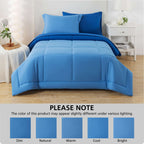 Velmora™ 5-Piece Reversible Bed in a Bag with Laundry Tote, Blue, Twin-XL