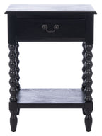 Velmora™ Athena Solid 1 Drawer Accent Table, Black