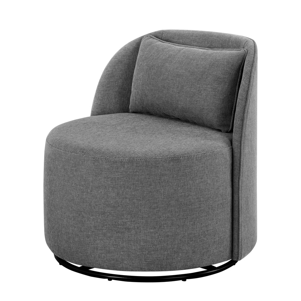 Velmora™ Juliet Modern Arch Swivel Accent Chair, Gray
