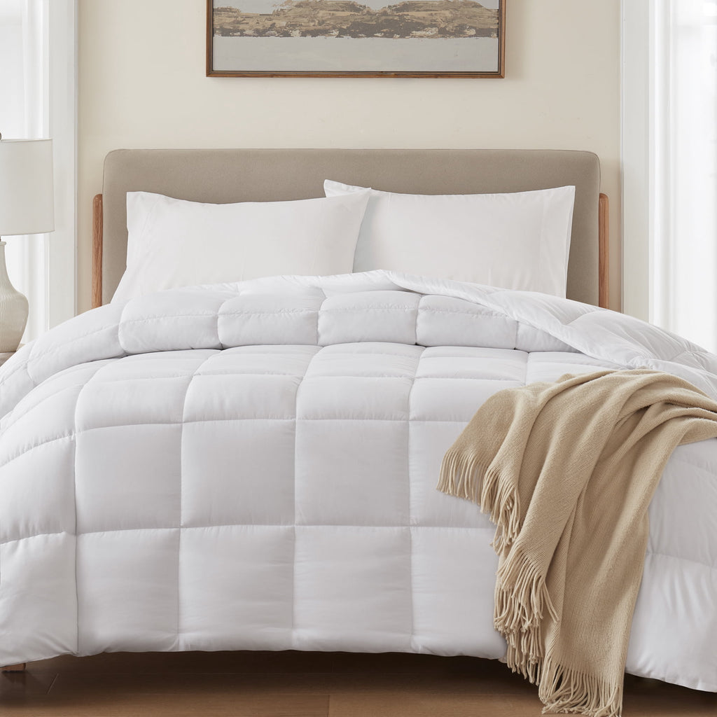 Velmora™ Full/Queen Comforter, Down Alternative, All-Season, White
