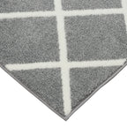 Velmora™ (2 pack) Diamond Plush Gray Indoor 30 in x 45 in Accent Rug