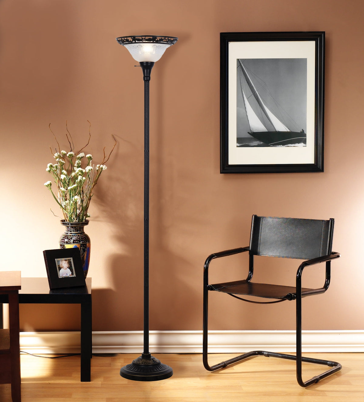 Velmora™ Traditional Bronze Victorian Floor Lamp 70"