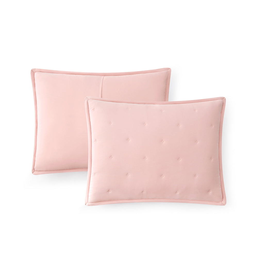 Velmora™ Full/Queen Comforter Set, All-Season, 3-Piece, Pink