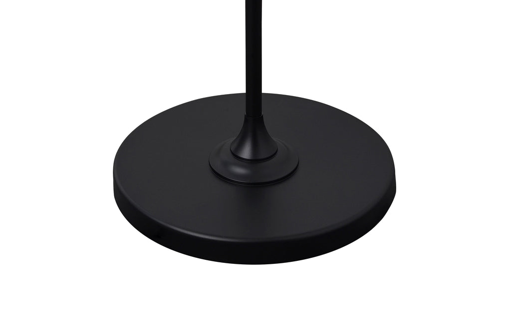Velmora™ 56.5 in Floor Lamp, Black Finish with White Fabric Shade