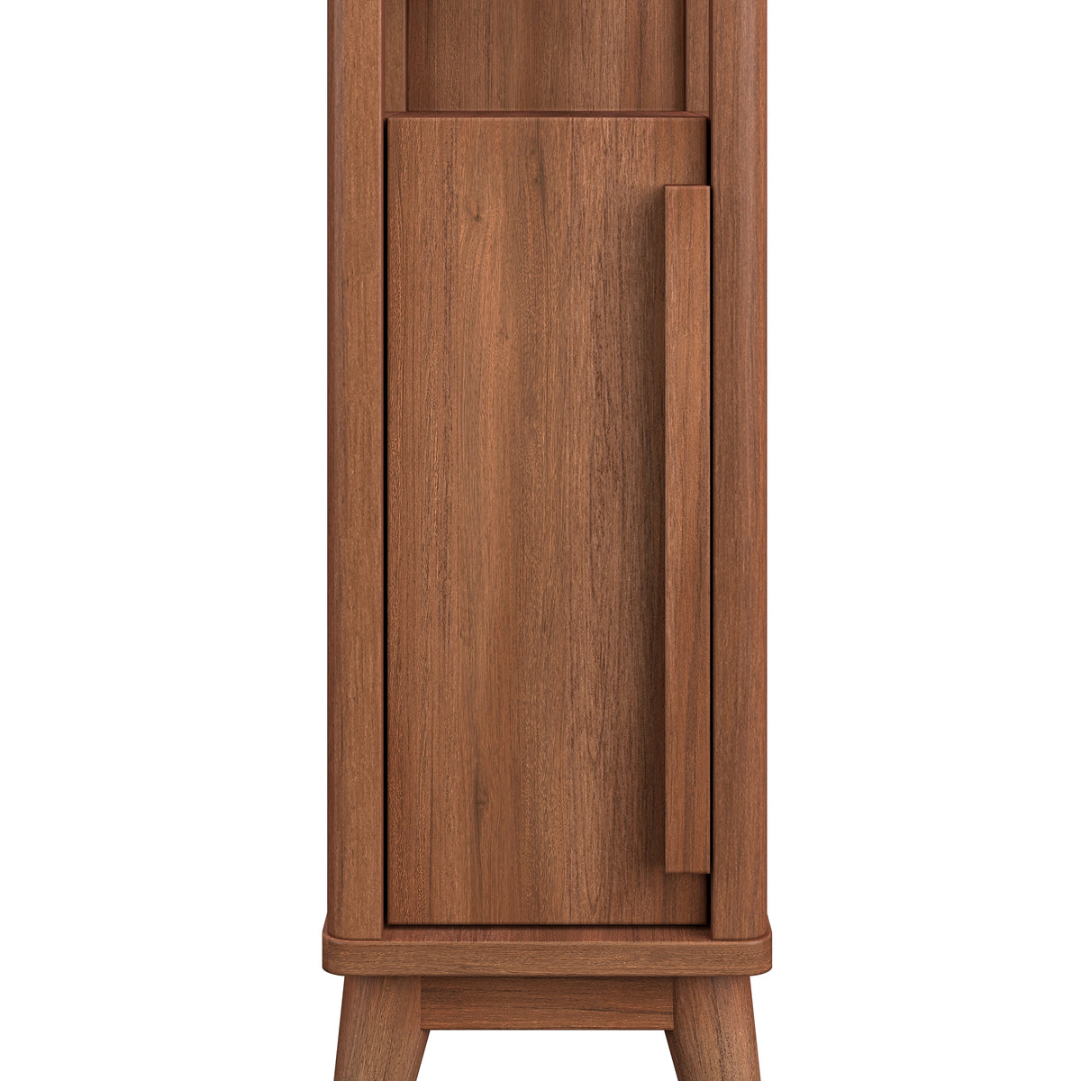 Velmora™ Greyson Slim Bathroom Storage Cabinet with Toilet Paper Holder, Walnut Finish