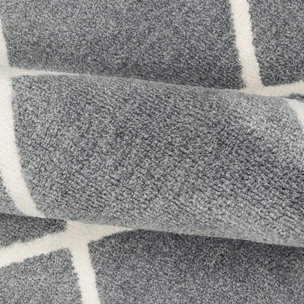 Velmora™ (2 pack) Diamond Plush Gray Indoor 30 in x 45 in Accent Rug