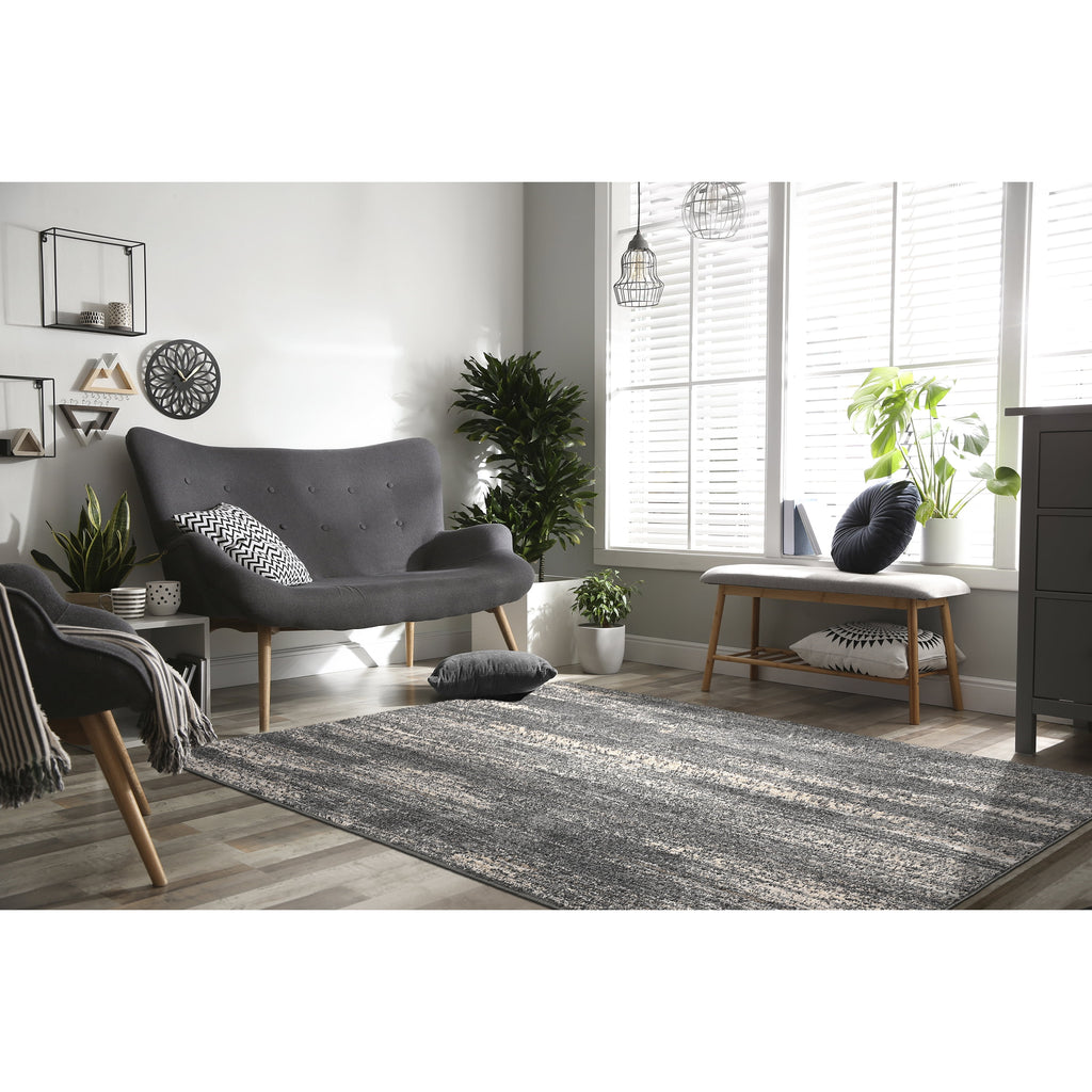 Velmora™ Jasper Gray Abstract Indoor Area Rug, 5 ft x 7 ft