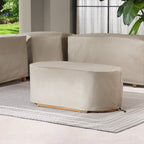 Velmora™ Juliet Outdoor Coffee Table with 2 Ottomans and Patio Cover, Beige