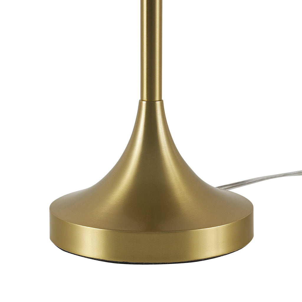 Velmora™ Modern Dome 18 in Touch On/Off Table Lamp, Brass