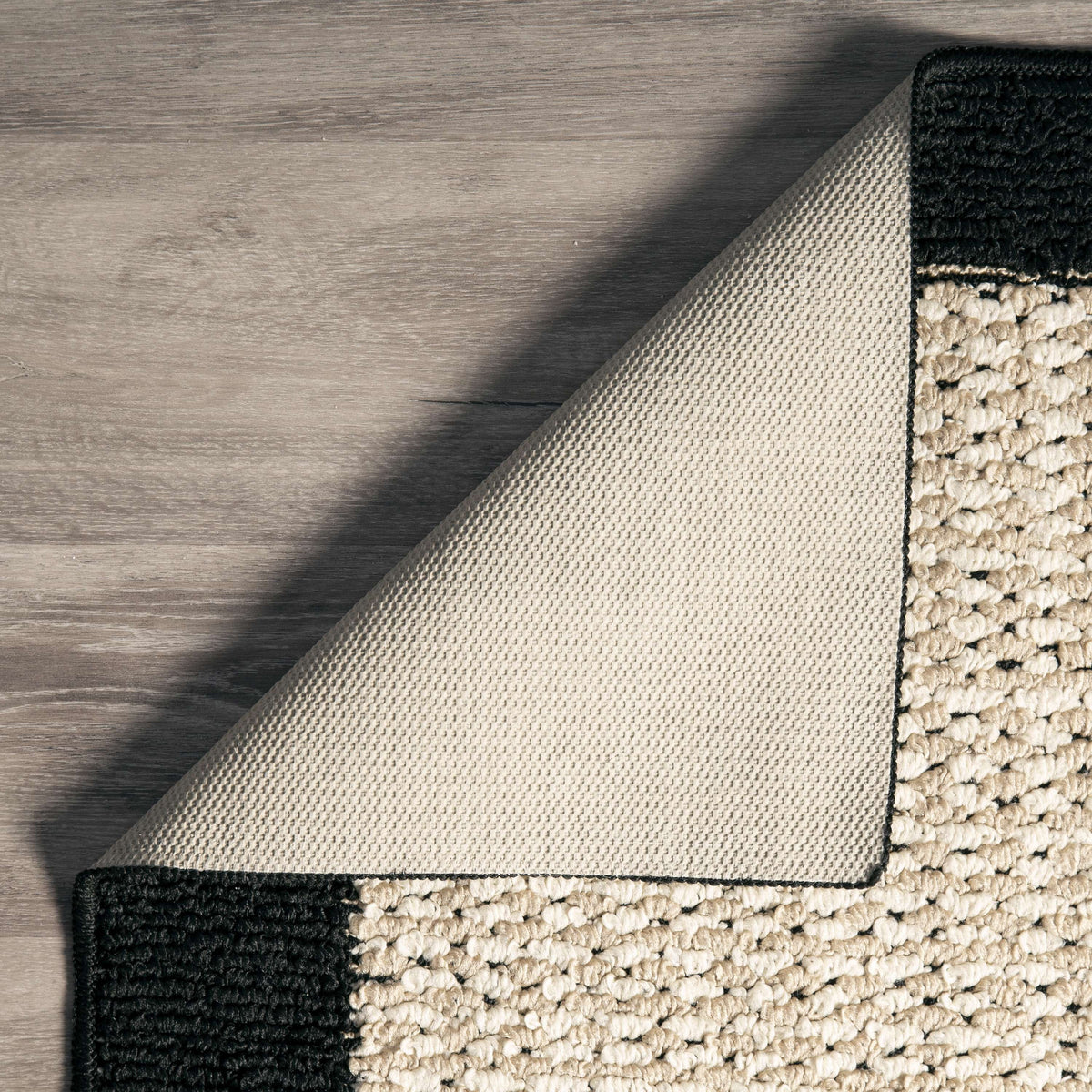 Velmora™ Machine Washable Faux Sisal Black Border Indoor Accent Rug Set, 3-Piece Set