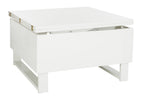 Velmora™ Vanna Lift-Top Solid Glam Coffee Table, White