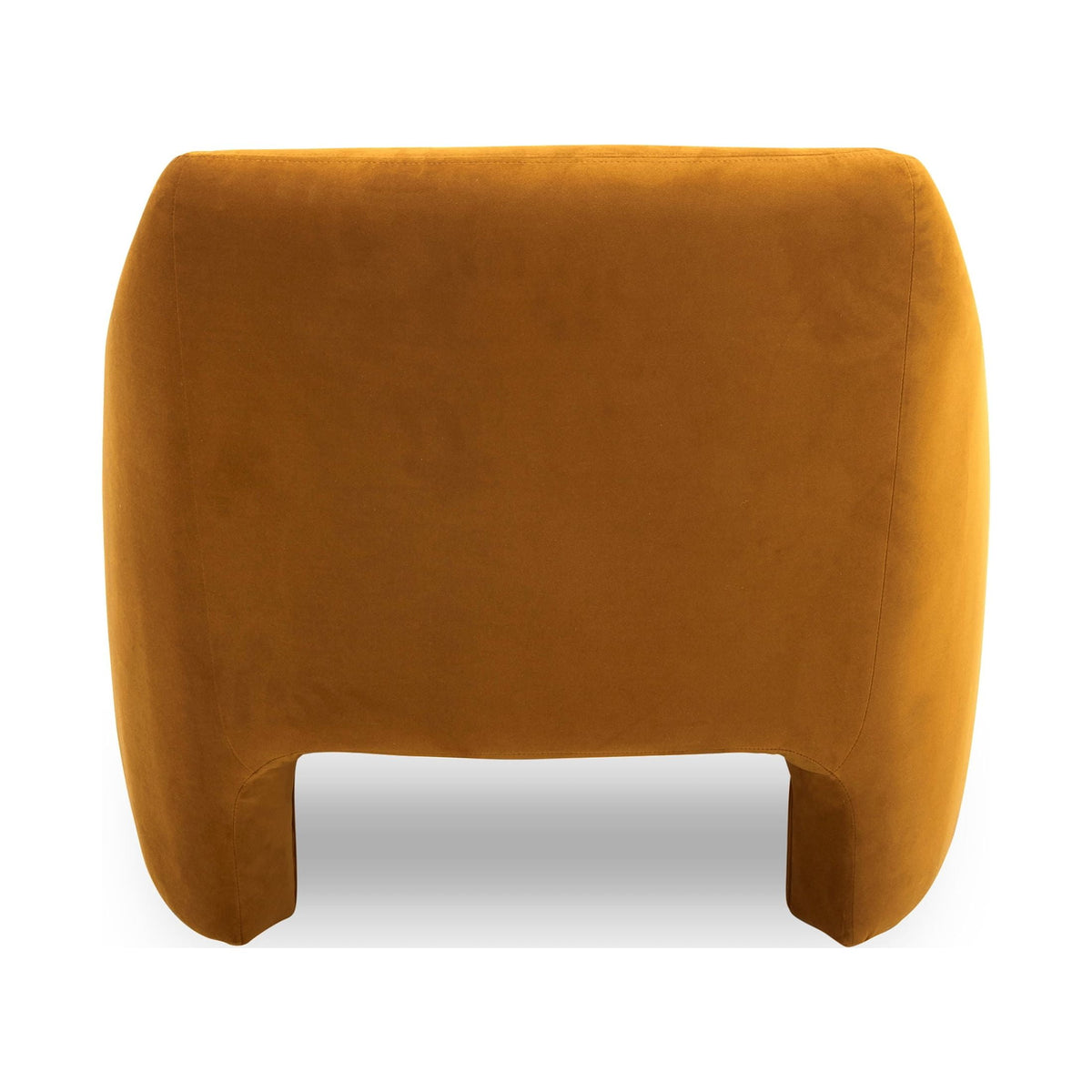 Velmora™ Emerson Curvy Accent Chair, Ochre Velvet