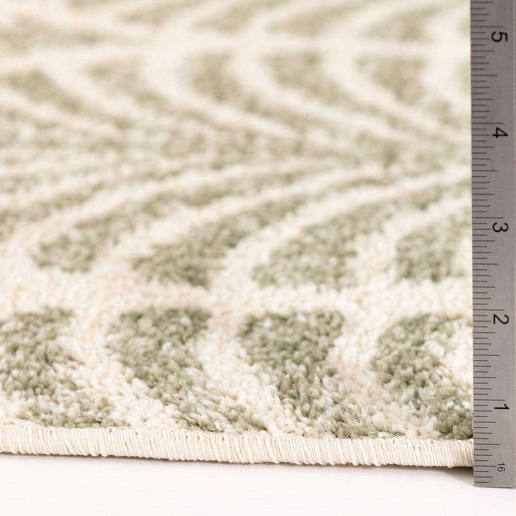 Velmora™ Palm Leaf Indoor Area Rug, Green/Ivory, 5 ft x 7 ft