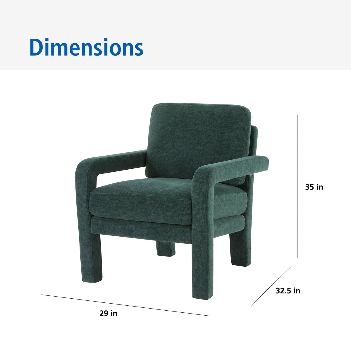 Velmora™ Upholstered Armchair, Green