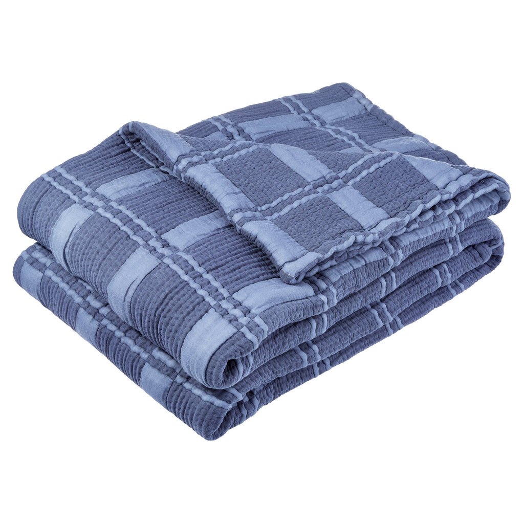 Velmora™ Cloud Matelasse Quilt, Washed Indigo, Full/Queen