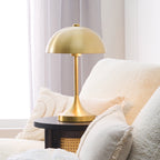 Velmora™ Modern Dome 18 in Touch On/Off Table Lamp, Brass