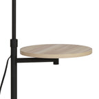 Velmora™ 65" Modern Adjustable Head Matte Black Floor Lamp with Black Conical