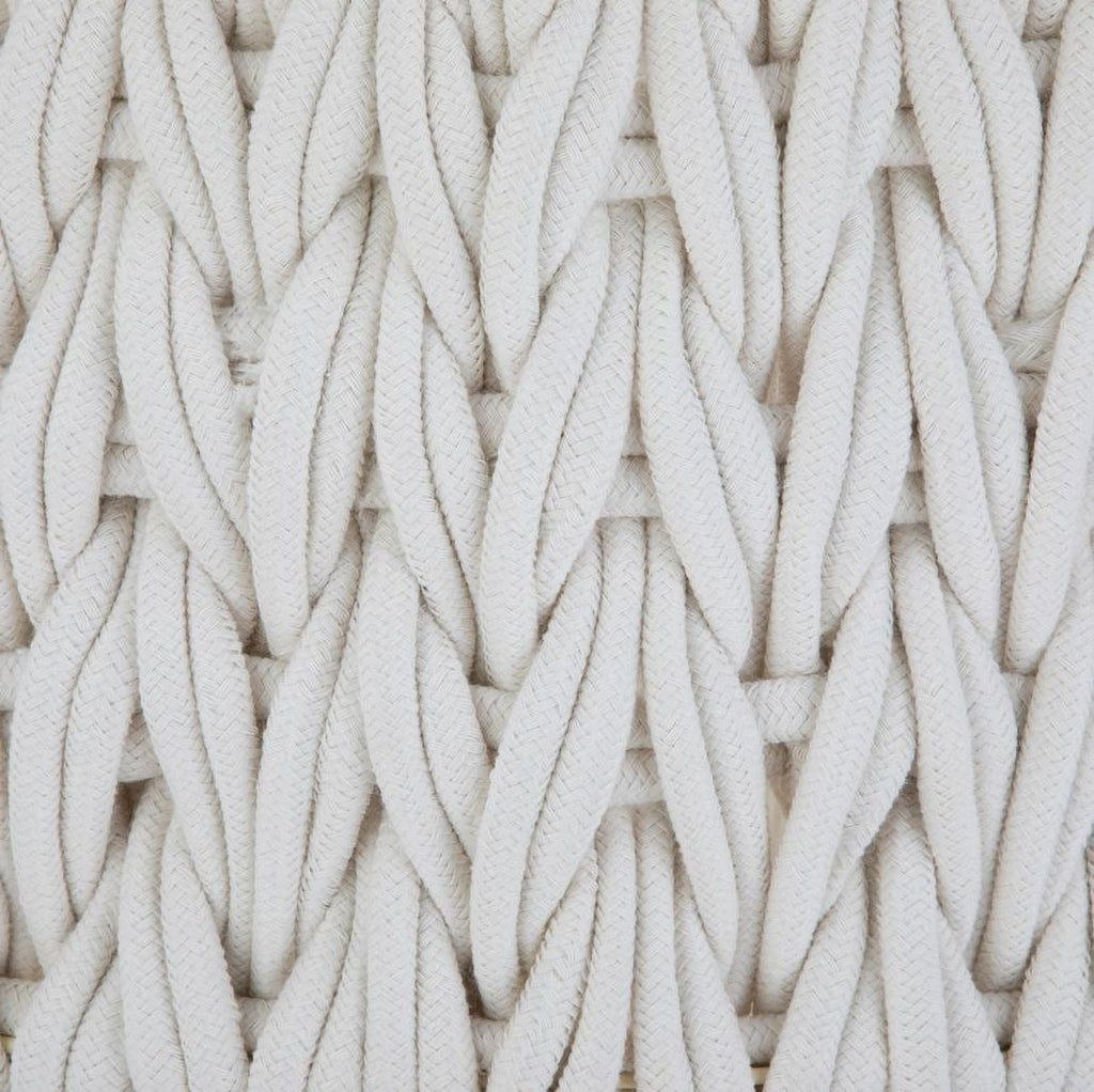 Velmora™ Extra Large White Woven Rope Decorative Storage Basket, 19 in x 15 in