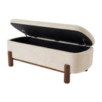 Velmora™ Adlin Storage Bench, Cream Boucle