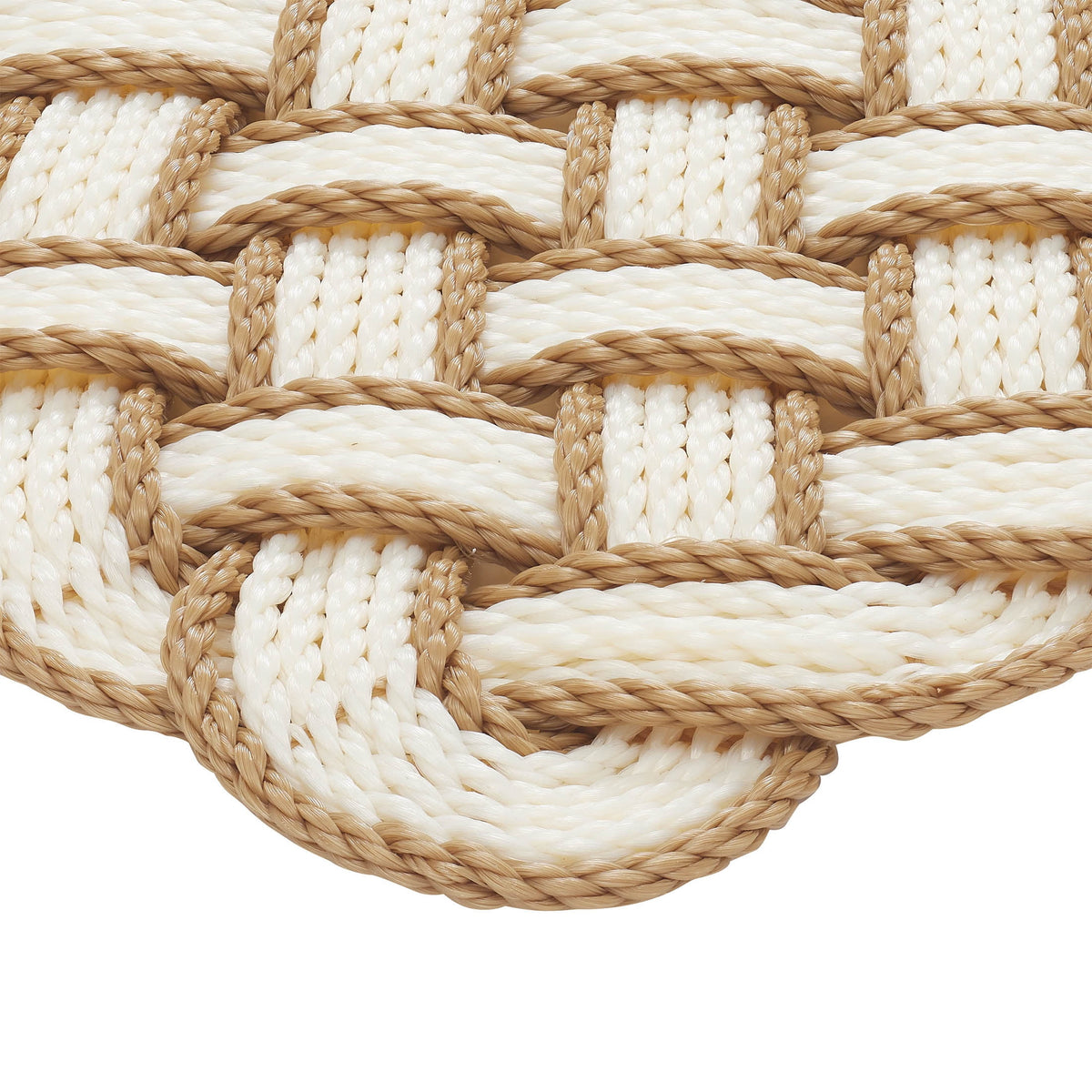 Velmora™ (4 pack) Woven Pretzel Knotted PVC Outdoor Doormat, 18" x 30"