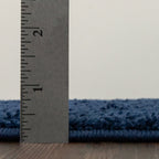 Velmora™ Traditional Solid Navy Youth Shag Indoor Area Rug, 5 ft x 7 ft