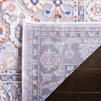 Velmora™ Neutral Multi Area Rug, 5 ft x 7 ft, Grey/Blue Rust