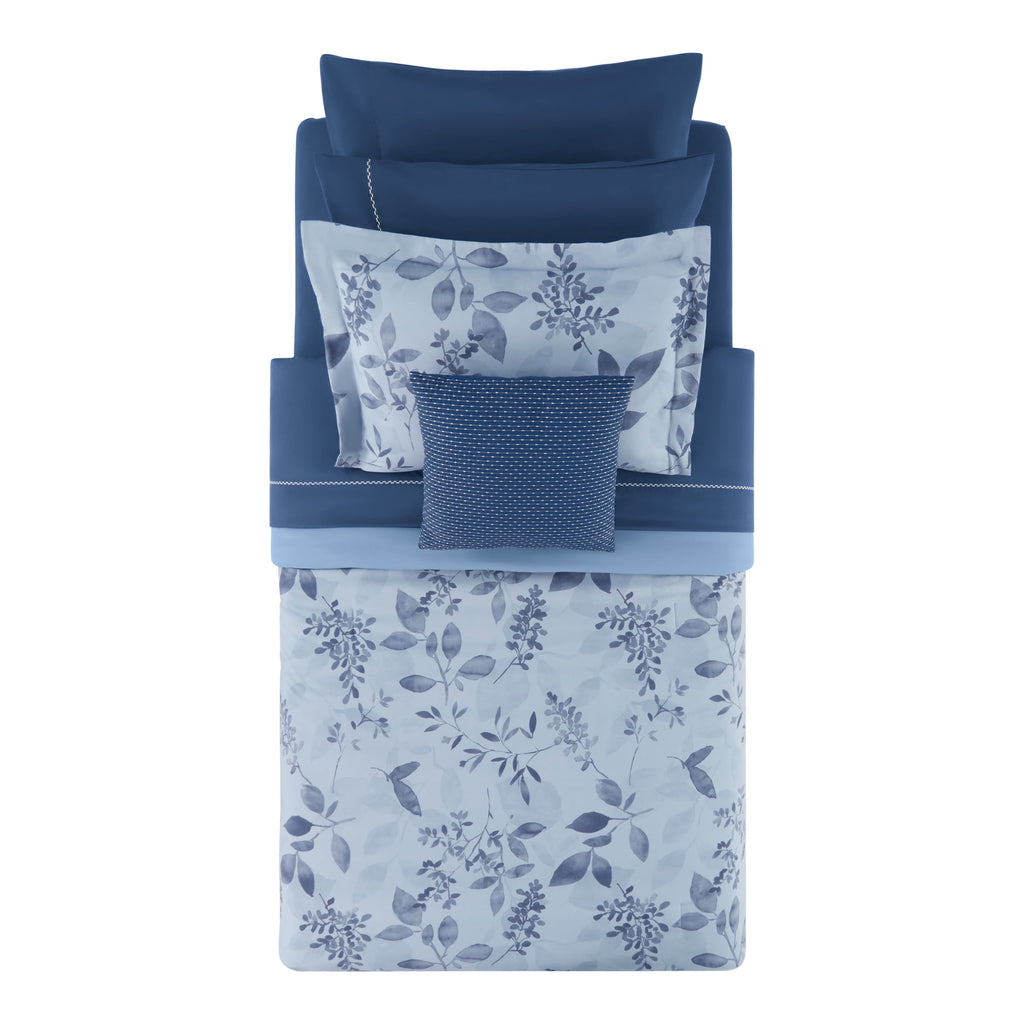 Velmora™ Reversible Bed-in-a-Bag Comforter and Sheet Set, 8-Piece, Twin, Blue Floral