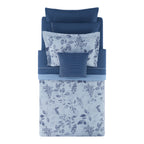 Velmora™ Reversible Bed-in-a-Bag Comforter and Sheet Set, 8-Piece, Twin, Blue Floral