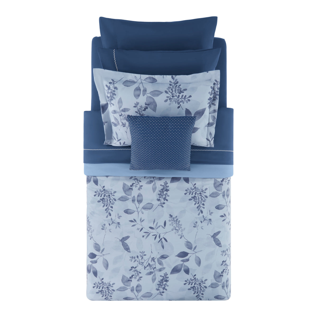 Velmora™ Reversible Bed-in-a-Bag Comforter and Sheet Set, 8-Piece, Twin, Blue Floral