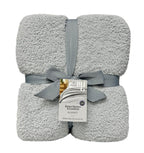 Velmora™ (2 pack) Cozy Knit Blanket, Light Grey, King